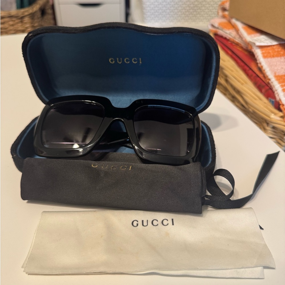 Gucci Black Sunglasses with Case
